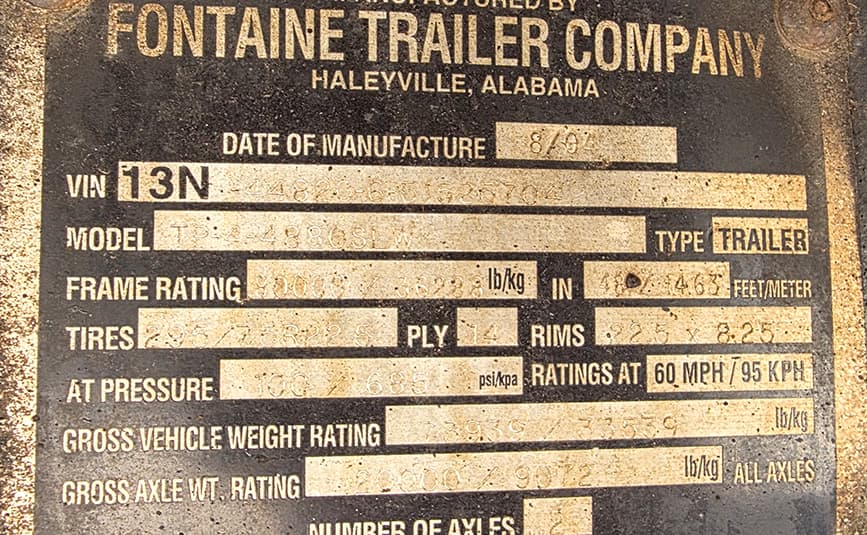 Used Extendable Flatbed Trailer